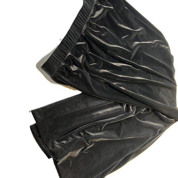 Coldwater creek 1X Black  Velvet Pants  Whimsy-Goth Glam - Picture 1 of 8
